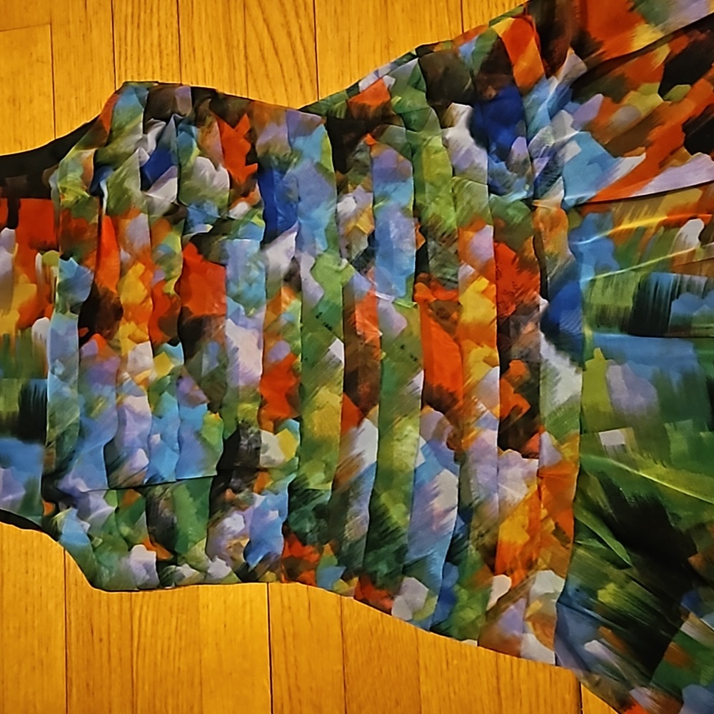 London Times Size 10 Floral Chiffon Dress - Picture 8 of 10